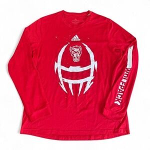 Adidas North Carolina State red long sleeve shirt